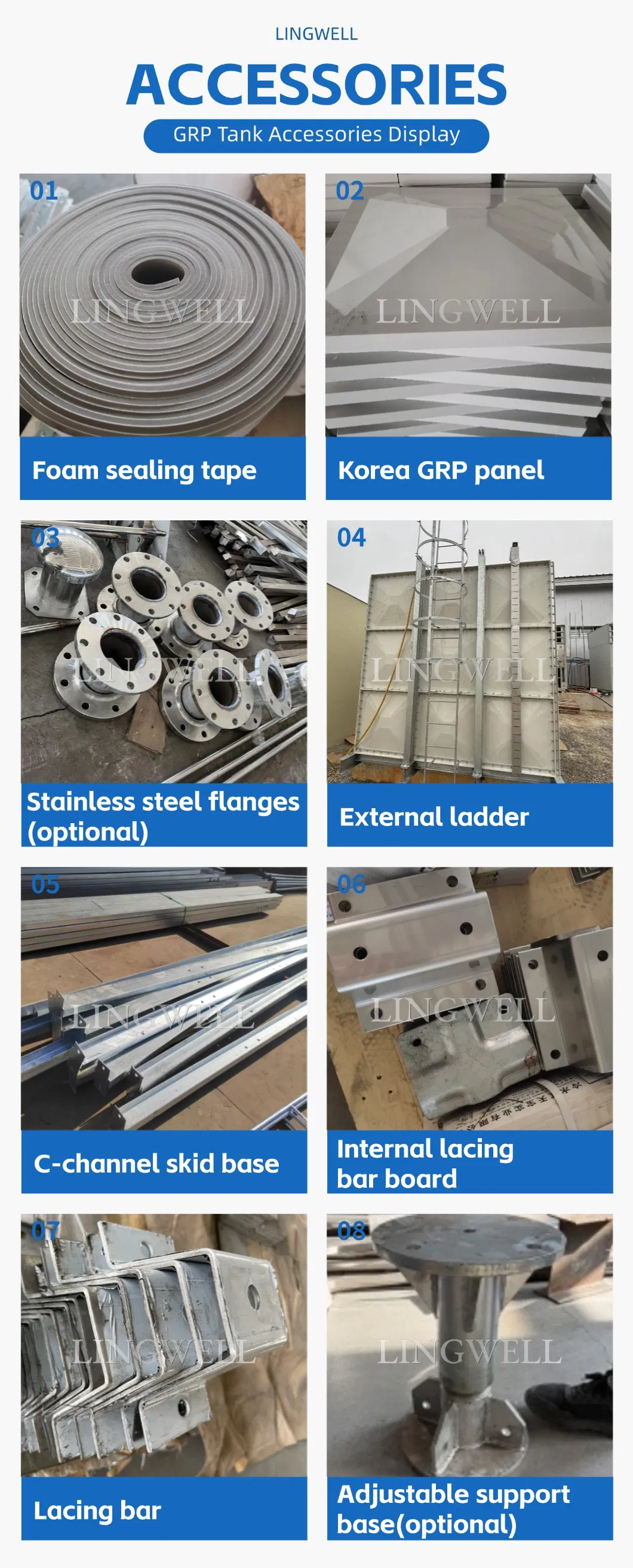 Fiberglass composite tank